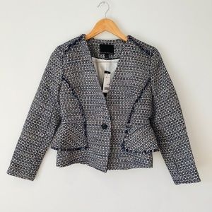 💥Banana Republic Sparkly Boucle Multicolor Blazer hourglass